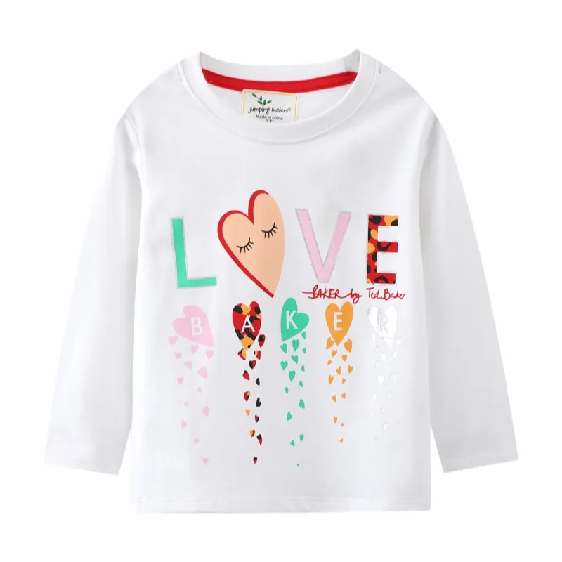 

2022 autumn children's clothing girls' t-shirt children's cartoon long-sleeved T-shirt European and American baby clothes W01 91
