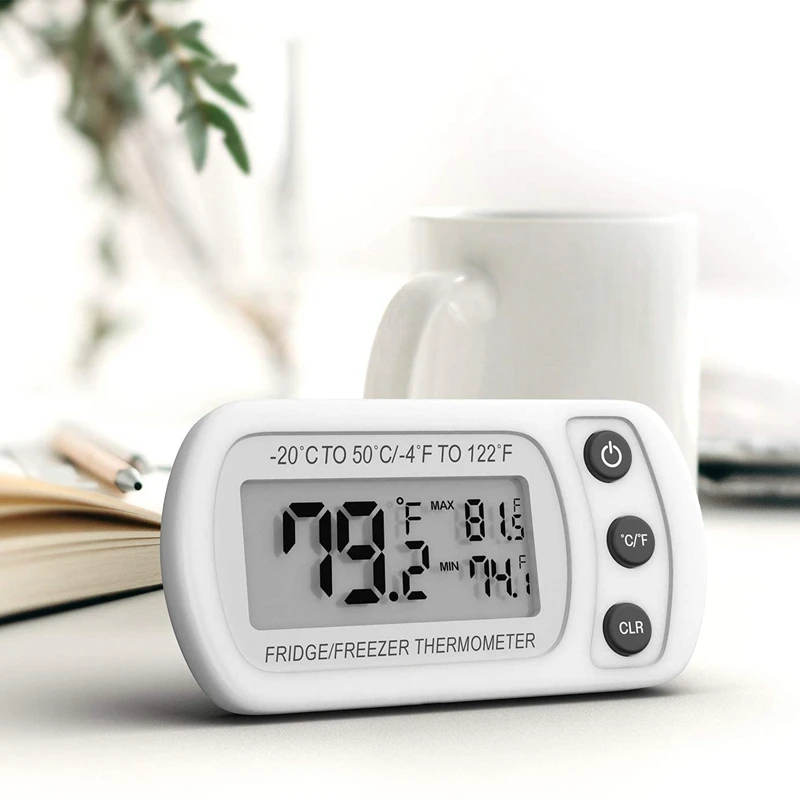 Термометр для холодильника и морозильной камеры с большим цифровым ЖК-экраном