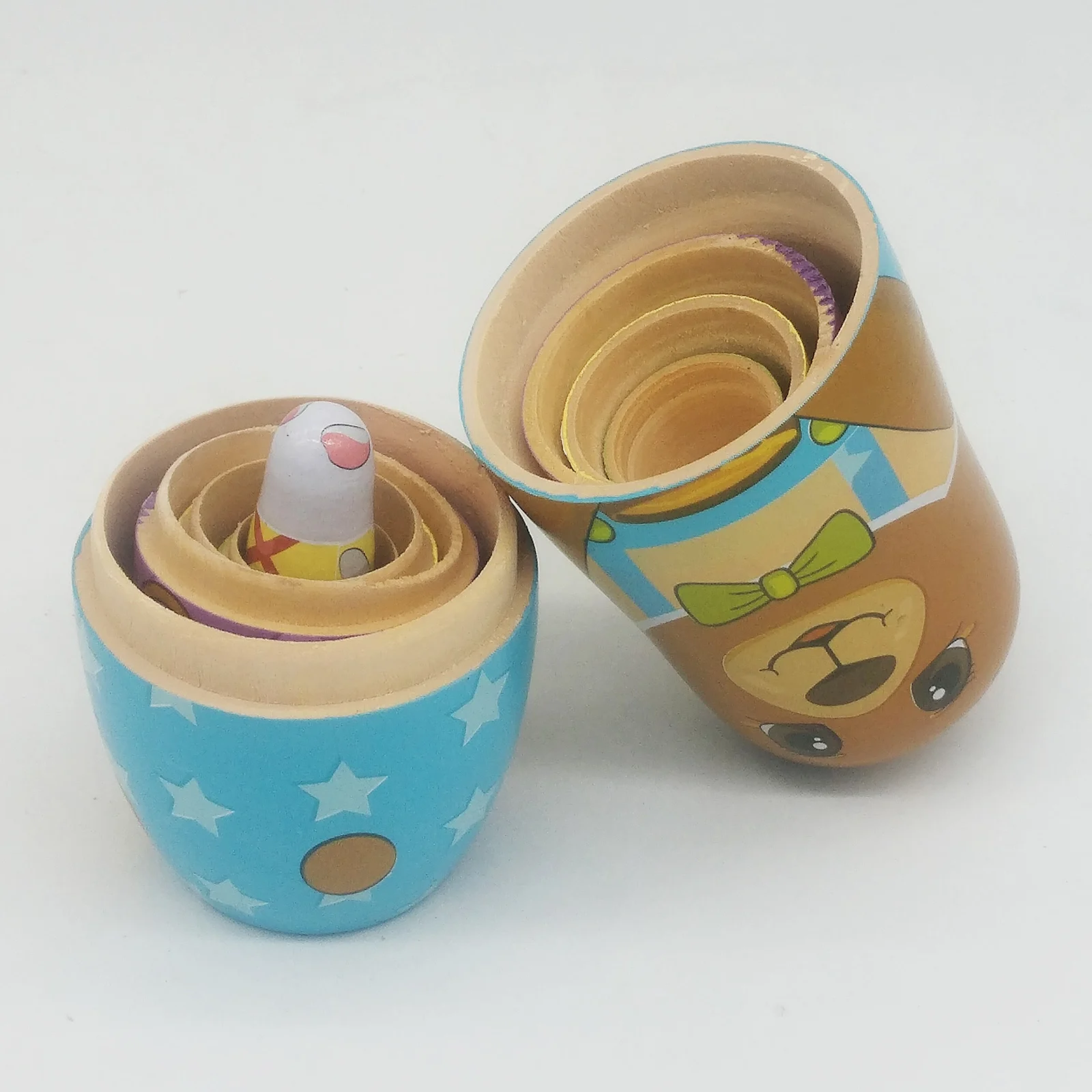 

Матрешка деревянная русская, 5 предметов, ручная роспись