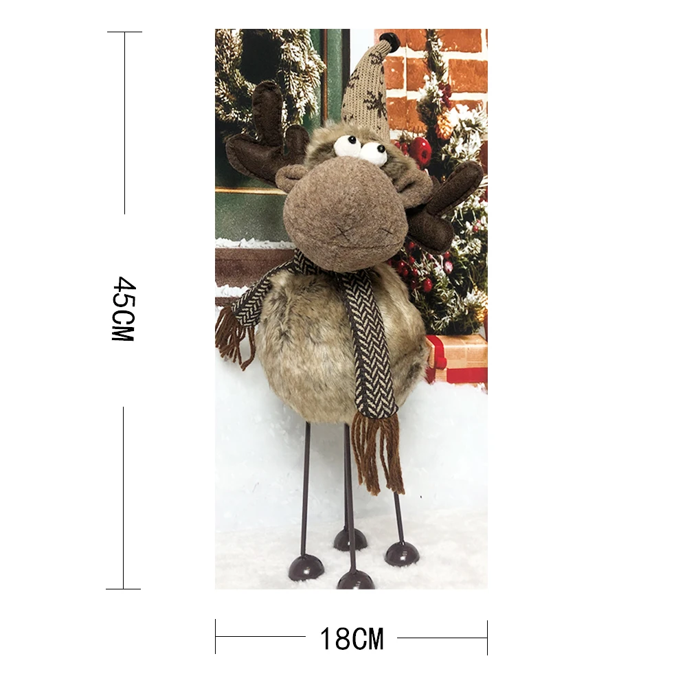 Оленевая кукла выдвижная стоящая игрушка рождественские плюшевые украшения