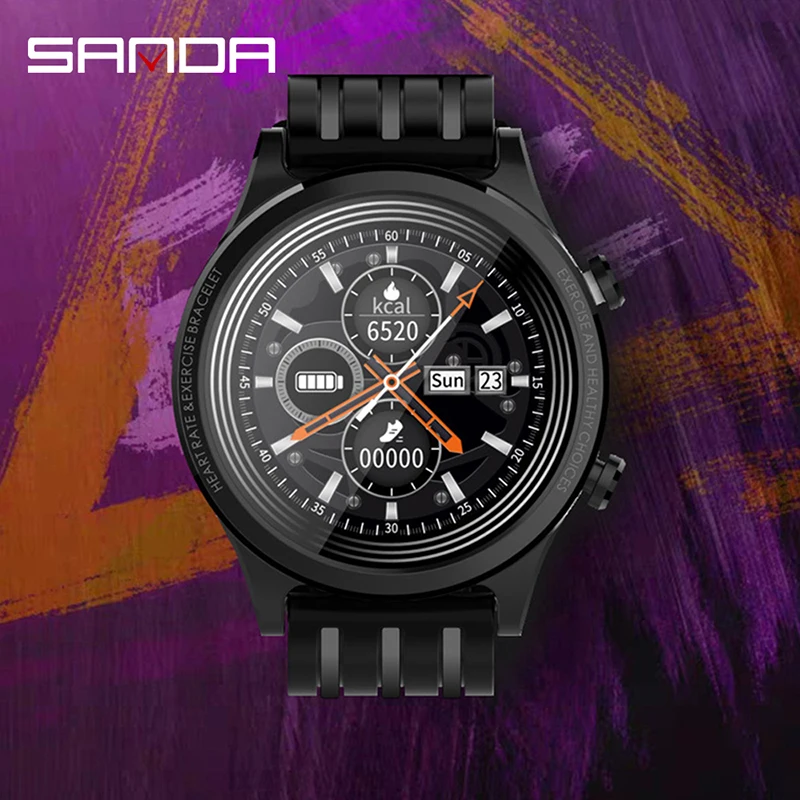 

SANDA Smart Watch Bluetooth GPS Sport Watch iOS&Android Google Play IP68 Waterproof Multi-function Reminder reloj inteligente E5