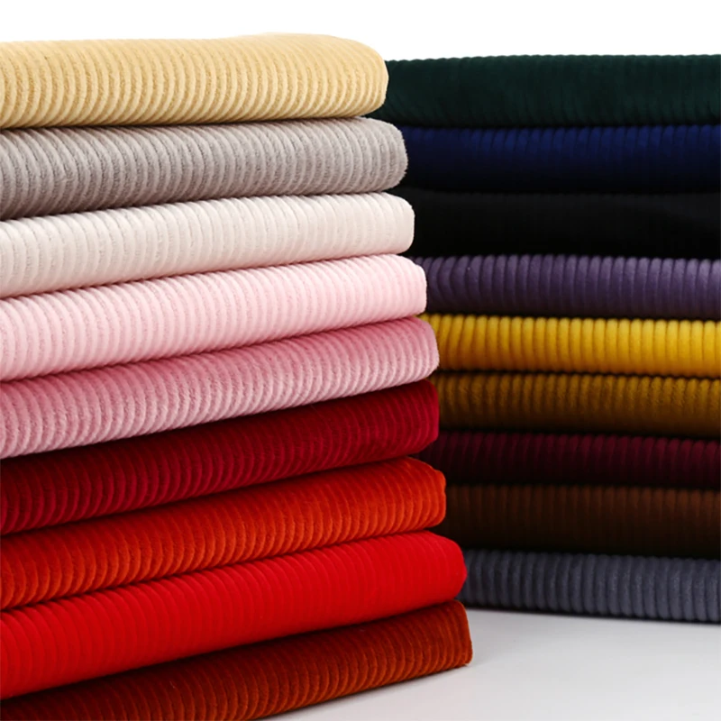 

Осенне-зимняя 6 полосок 3D легкая полосатая Вельветовая ткань диван занавеска Подушка Сделай Сам одежда брюки пальто толстая плюшевая барха...