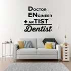 Стоматологическая зубная Настенная Наклейка стоматологический медицинский Декор Идеи для интерьера ванной комнаты Съемная настенная художественная виниловая наклейка ov413