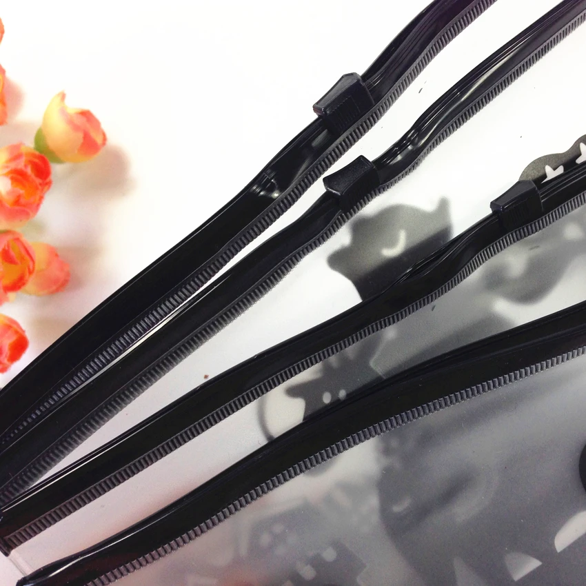 1 шт./лот новинка полупрозрачный чехол для карандашей на молнии студентов четыре