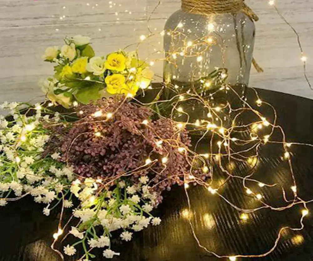 Гирлянда светодиодный светильник-гирлянда свеча Фея 20 светодиодный S люстра falsh лампа украшения-фонари для рождественской вечеринки в помещении и на открытом воздухе