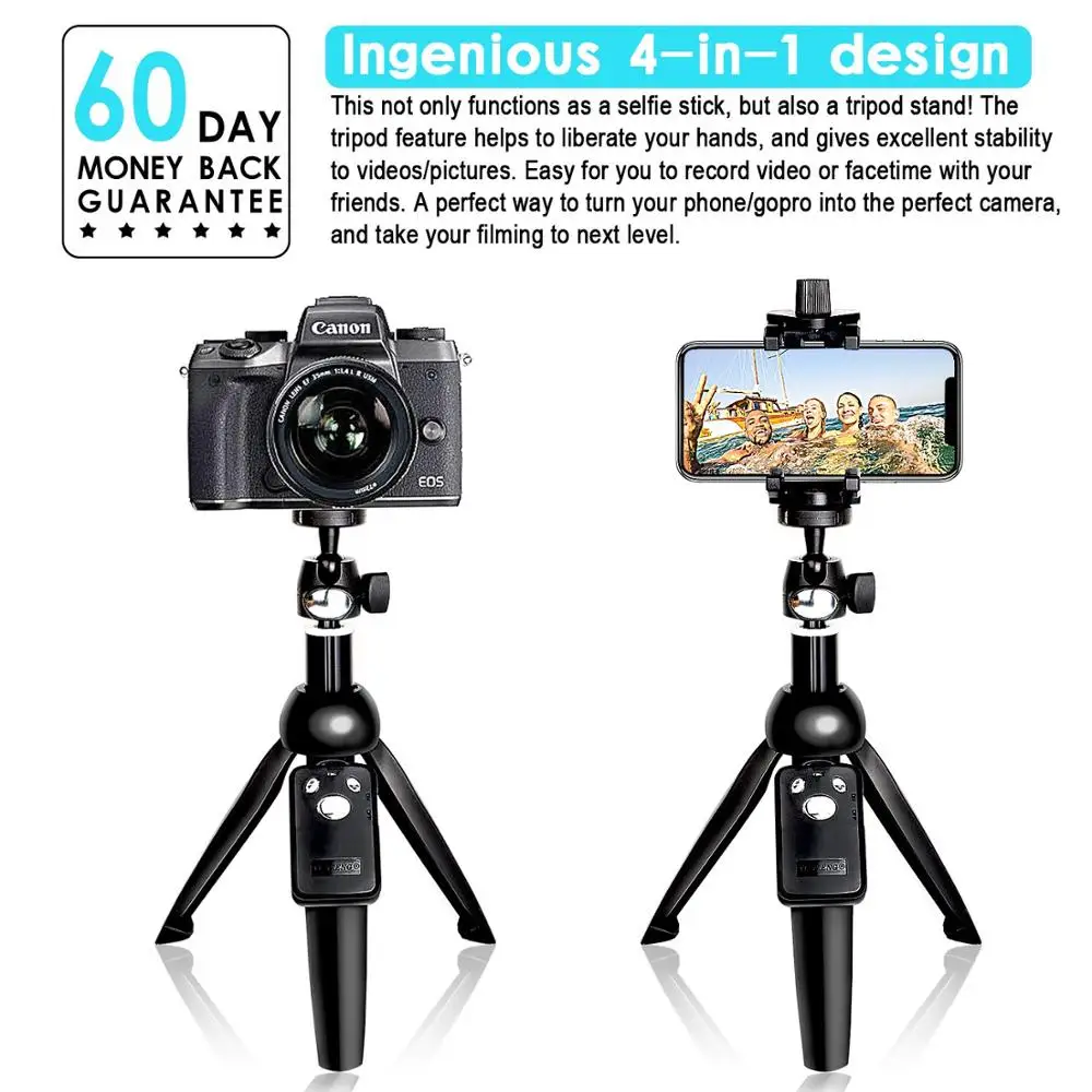 Селфи палка штатив Bluetooth 40 дюймовый выдвижной гибкий селфи со съемным