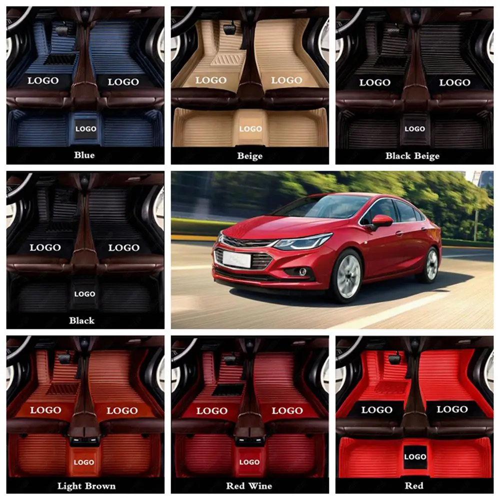 Автомобильный напольный коврик для Chevrolet Camaro Cruze Equinox Malibu Trax Sonic Sail Spark Blazer Epica Rider