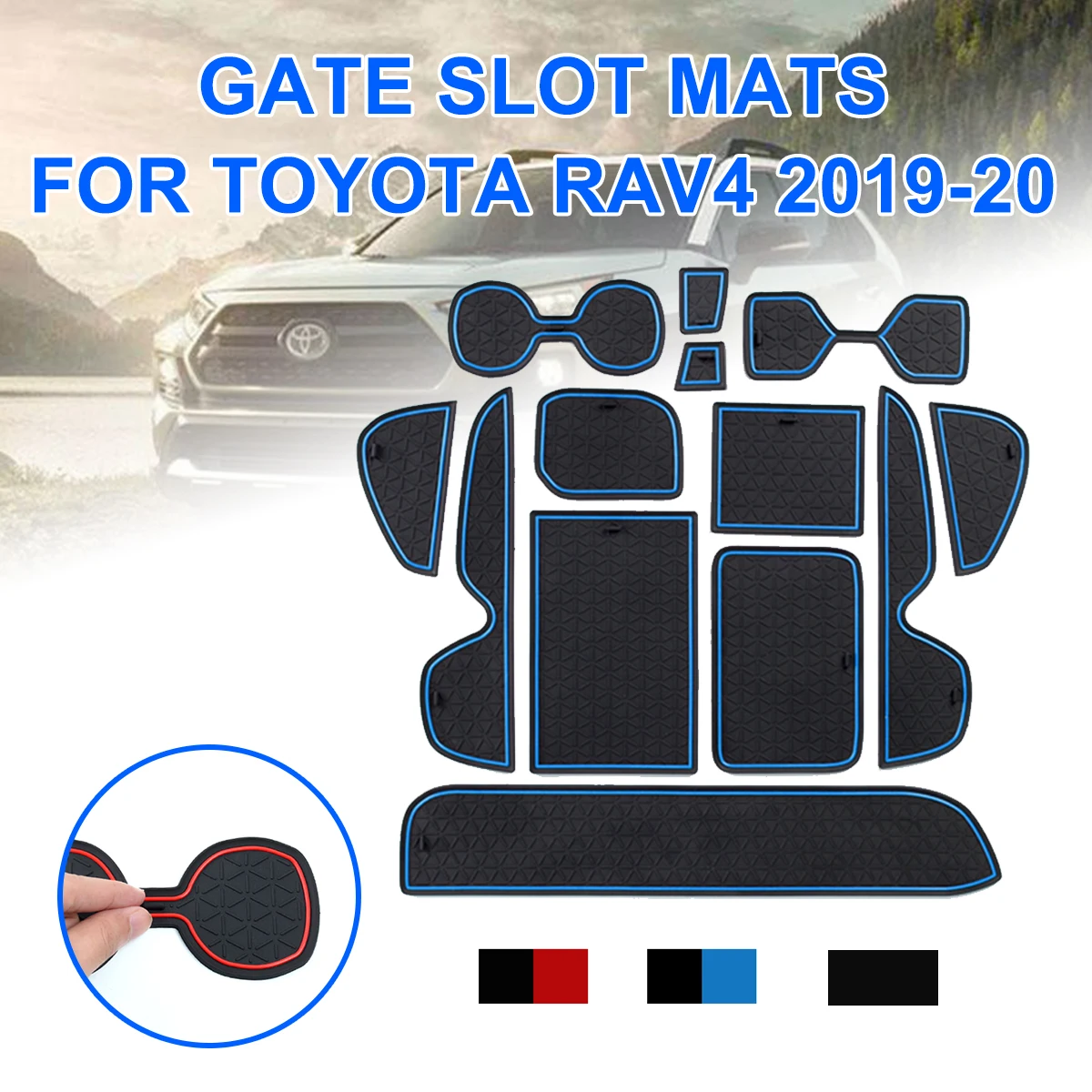 Противоскользящий коврик для Toyota RAV4 2019 2020 XA50 RAV IV 50 коврики с прорезями ворот