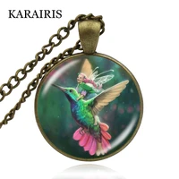 karairis fashion fairy tale series necklace fairy story glass cabochon dome pendant chain necklace for kid accessories