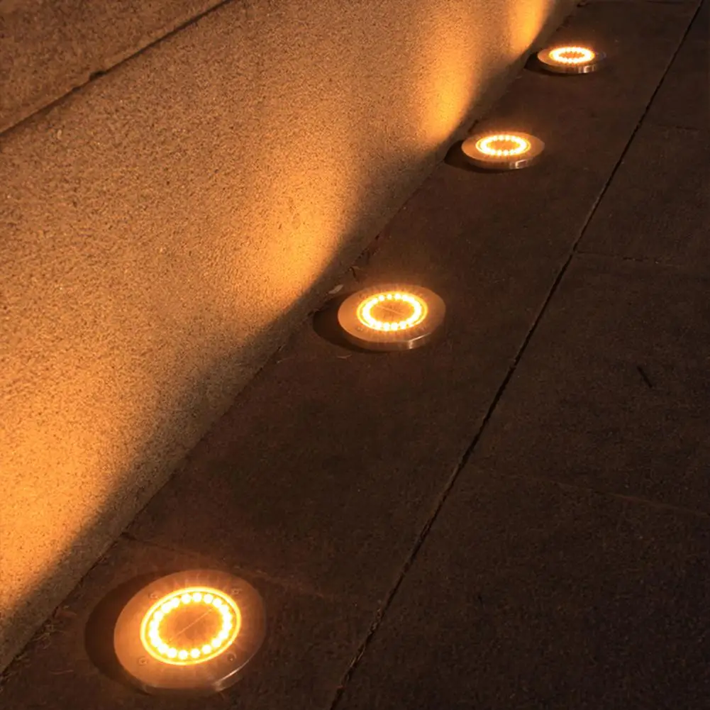 

Outdoor Solar Buried Light 20 LED Automatic Sensor Lawn Decking Garden Path Lamp Waterproof Festive Atmosphere Lighting