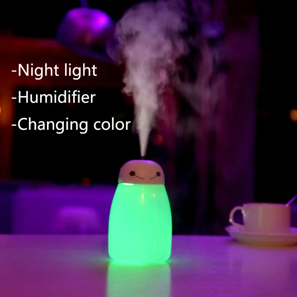 

7 farbe LED Nacht licht mit 400ml Luftbefeuchter Aroma therisches l Diffusor Aromatherapie NEUE USB schne lampe baby blub