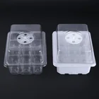 12 отверстий лоток-питомник семенной лоток Ящик сад прорастания вентилируемый купола коробка мини парника посев цветов лоток горшок