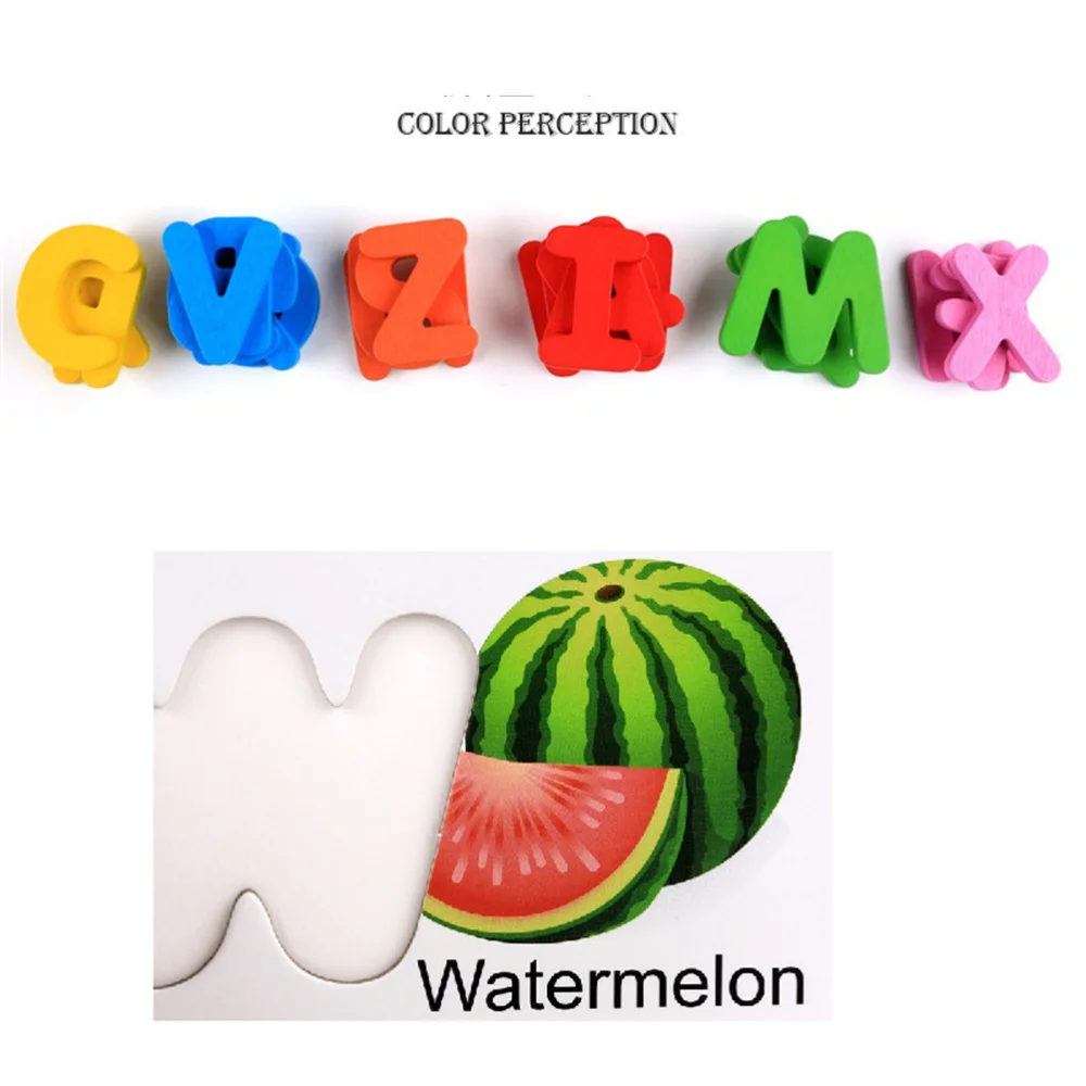 

1 Set Wooden Early Education Learning ABC Alphabet Letter Cards English Letter Matching Block Cognitive Educational Toys for