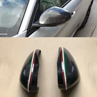 Чехол из 100% настоящего углеродного волокна, спортивный стиль, боковое зеркало, крышка для Alfa Romeo Giulia 2015-2018 Stelvio 2016-2019, Стайлинг автомобиля