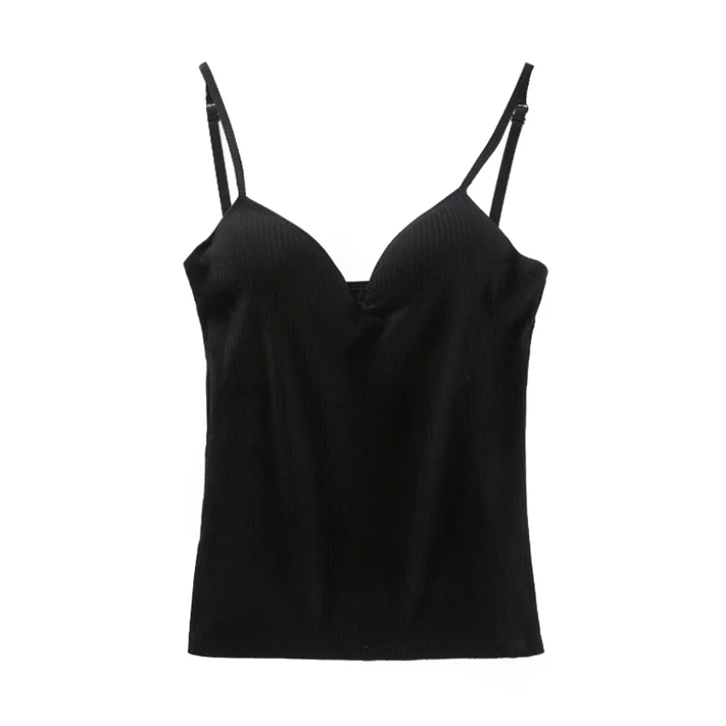 

Seamless Cotton Tops For Women Padded Vest Tube Top Summer Tank Top Cross Straps One-piece Underwear Camisoles Acce