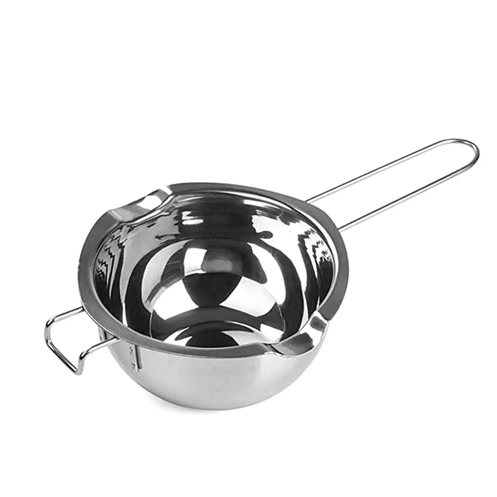 

600ML Melting Pot Stainless Steel Double Boiler With Heat Resistant Handle Silver For Wax Candle Butter Chocolate Cheese Tools
