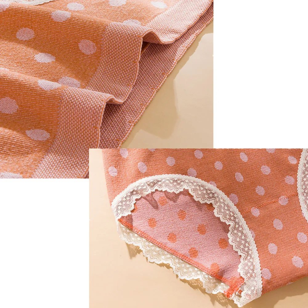 

Fashion Cotton Underwear Women's Panties Comfort Underpants Floral Lace Briefs For Woman Sexy Low-Rise Pantys Intimates Dot