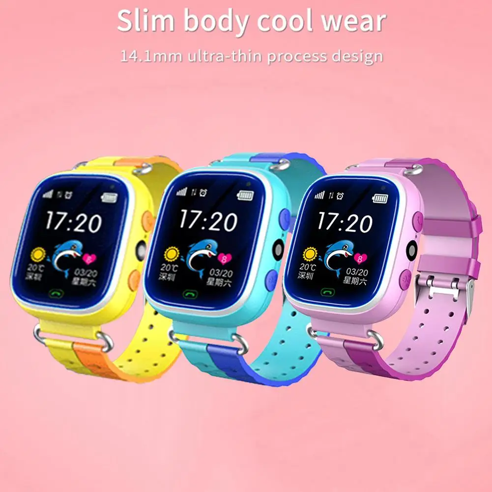 Детские Смарт часы с разъемом для карт многофункциональные водонепроницаемые