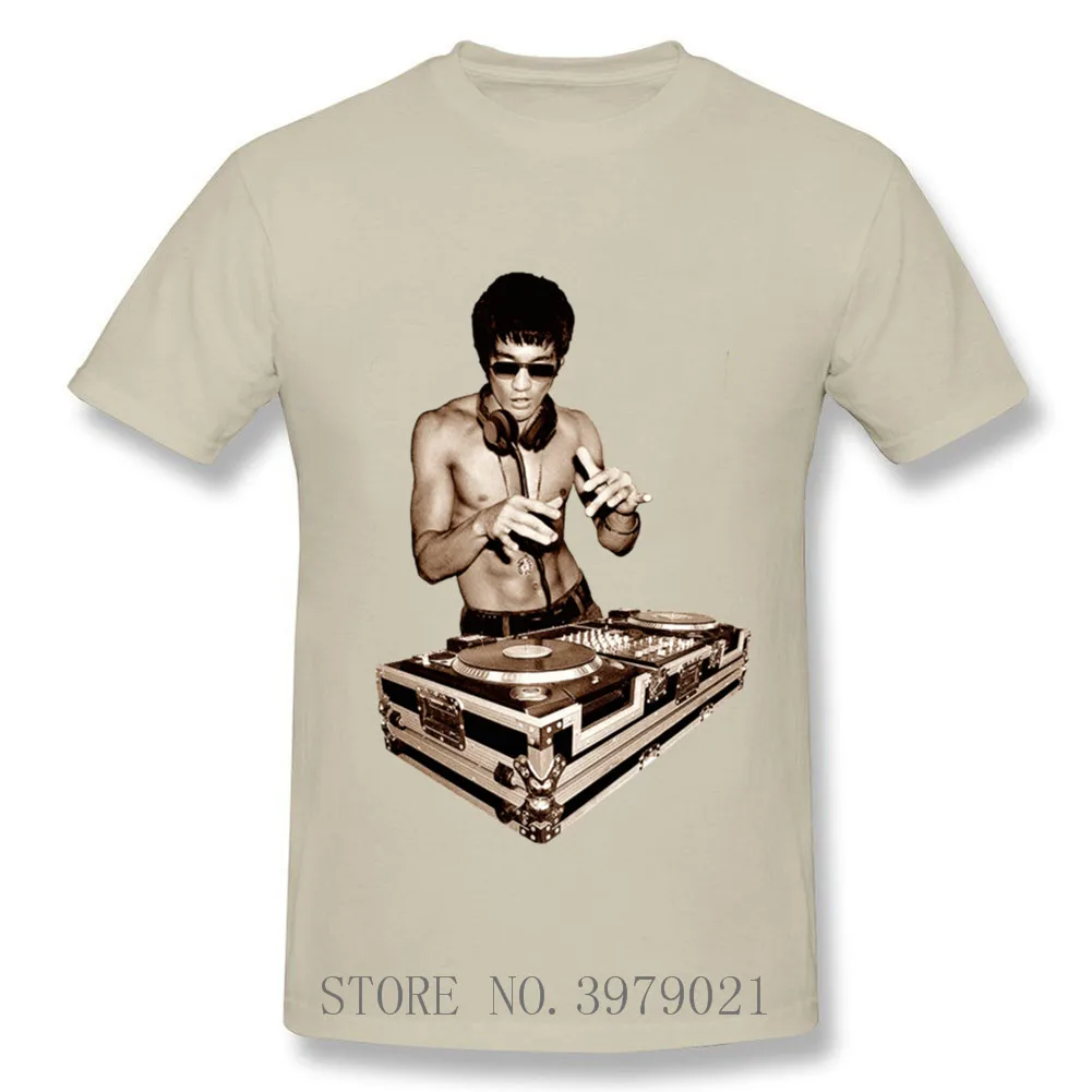 Мужская футболка Brucee ли ди Джея с коротким рукавом повседневные топы в
