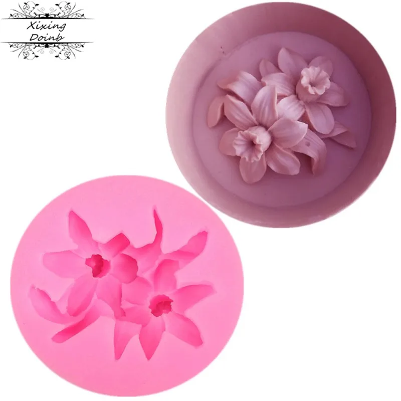 

1Pcs Flower shape silicone soft candy mold cake decorating tool Candy Chocolate Mold