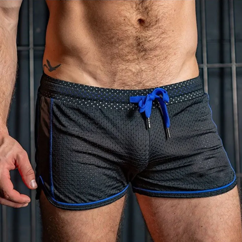 Мужские тренировочные шорты с большими дырками Мужская одежда для фитнеса