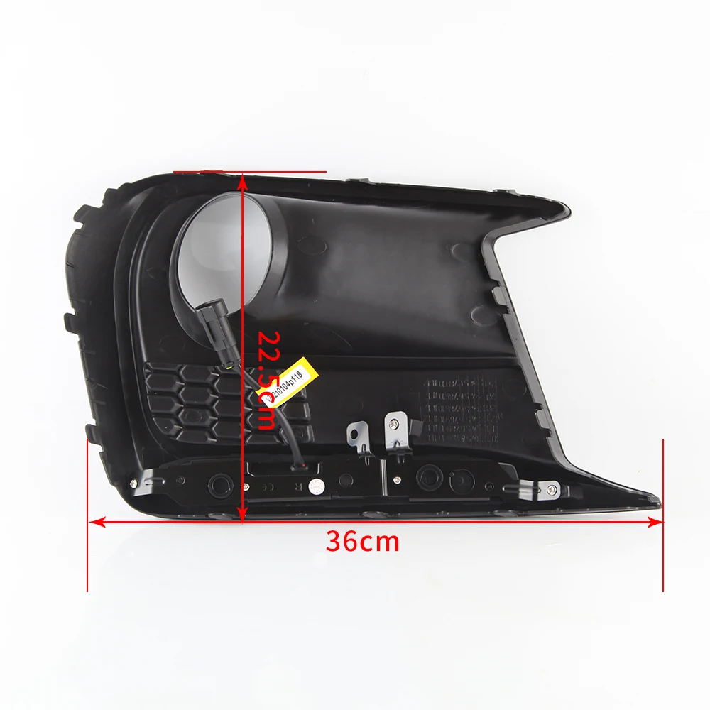 

LED DRL Daytime Running Light + Amber Dynamic Led Turn Signal Bezels Fog Lamp For Subaru WRX STI 18-20 Limited Switchback White