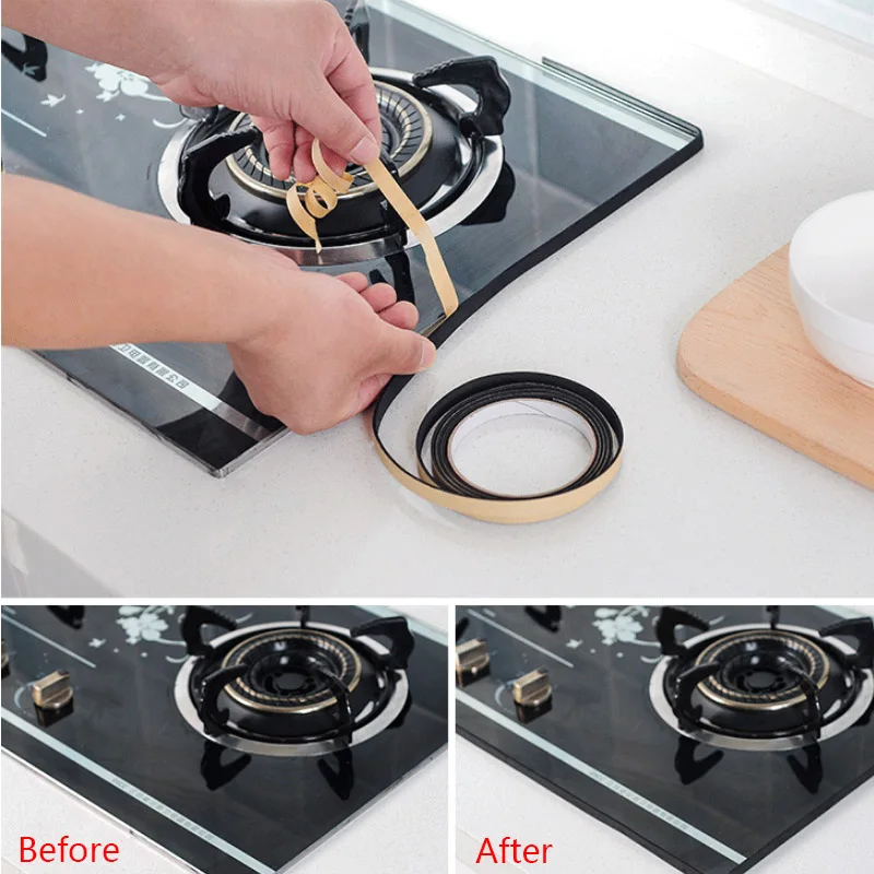 Водонепроницаемая клейкая лента для кухни и ванной 10 рулонов 1x200 см|Накладки на