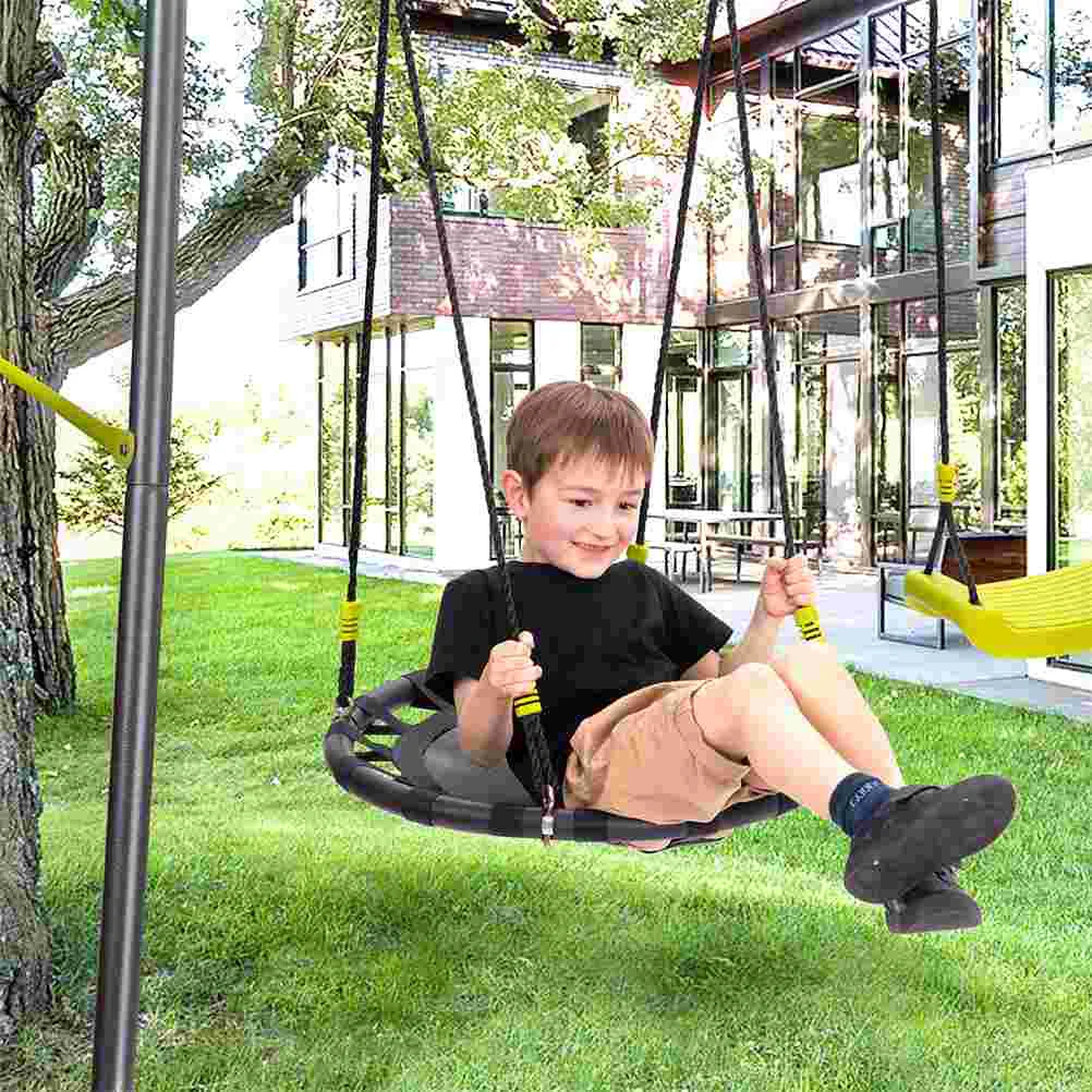 

Outdoor Children Swing Heavy Duty A-Frame Metal Swing Hanging Chair