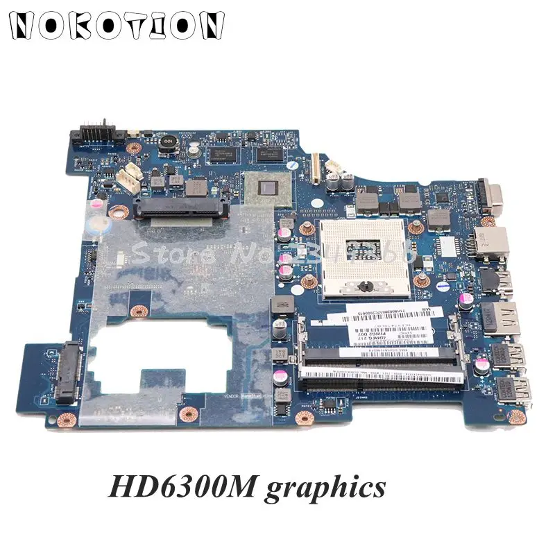 NOKOTION PIWG2 LA-6753P основная плата для lenovo G570 материнская плата для ноутбука HM65 DDR3 HD6300M видеокарта