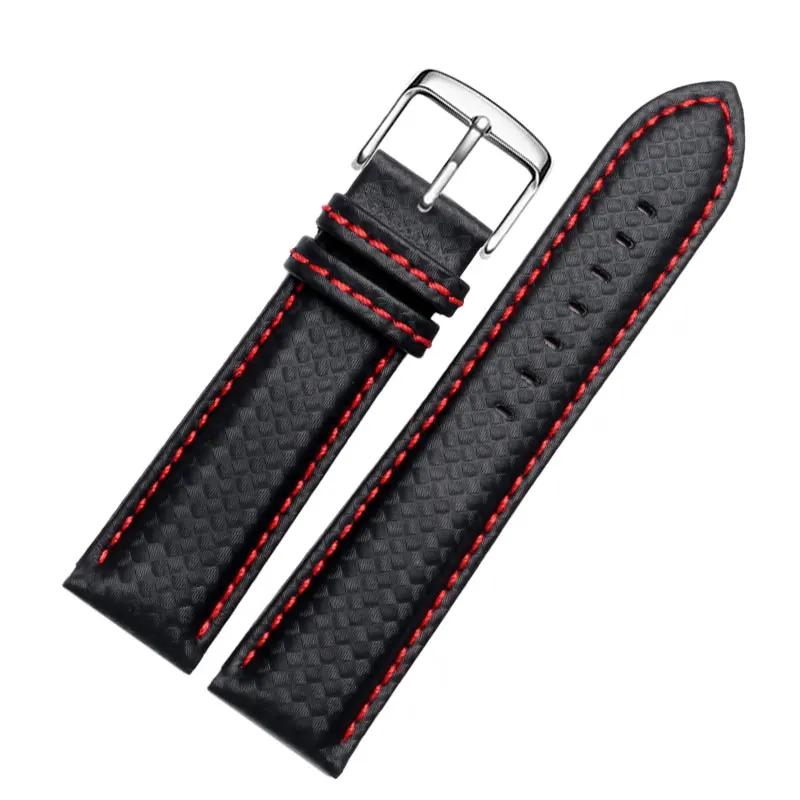 Водонепроницаемый браслет из углеродного волокна для Mido M005 или Citizen мужской 18 мм