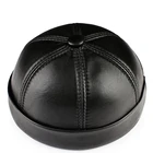 Шапка из натуральной кожи в стиле ретро, Повседневная шапка в китайском стиле, тонкая круглая Кепка из овчины, модная зимняя и осенняя Роскошная шапка