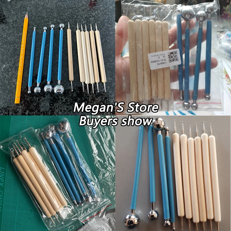 10 шт. точечные инструменты шарики для рисования мандалы глины