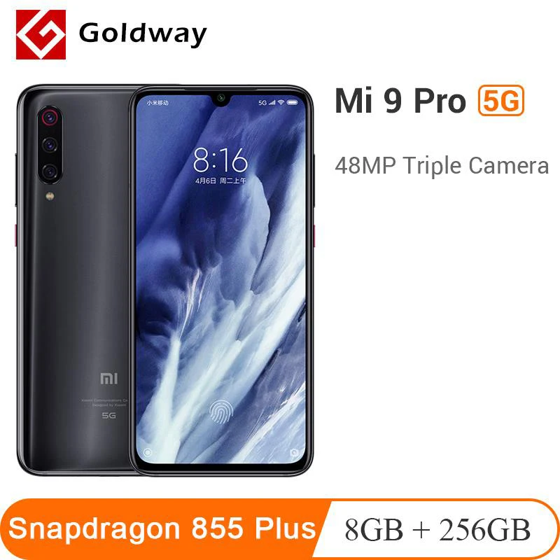 Оригинальный Смартфон Xiaomi Mi 9 Pro 8 Гб ОЗУ 256 ПЗУ Snapdragon 855 Plus камера 48 МП AMOLED экран 6 39