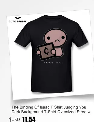 Футболка The Binding Of Isaac, футболка с коротким рукавом для мужчин, забавная Модная хлопковая Футболка с принтом XXX