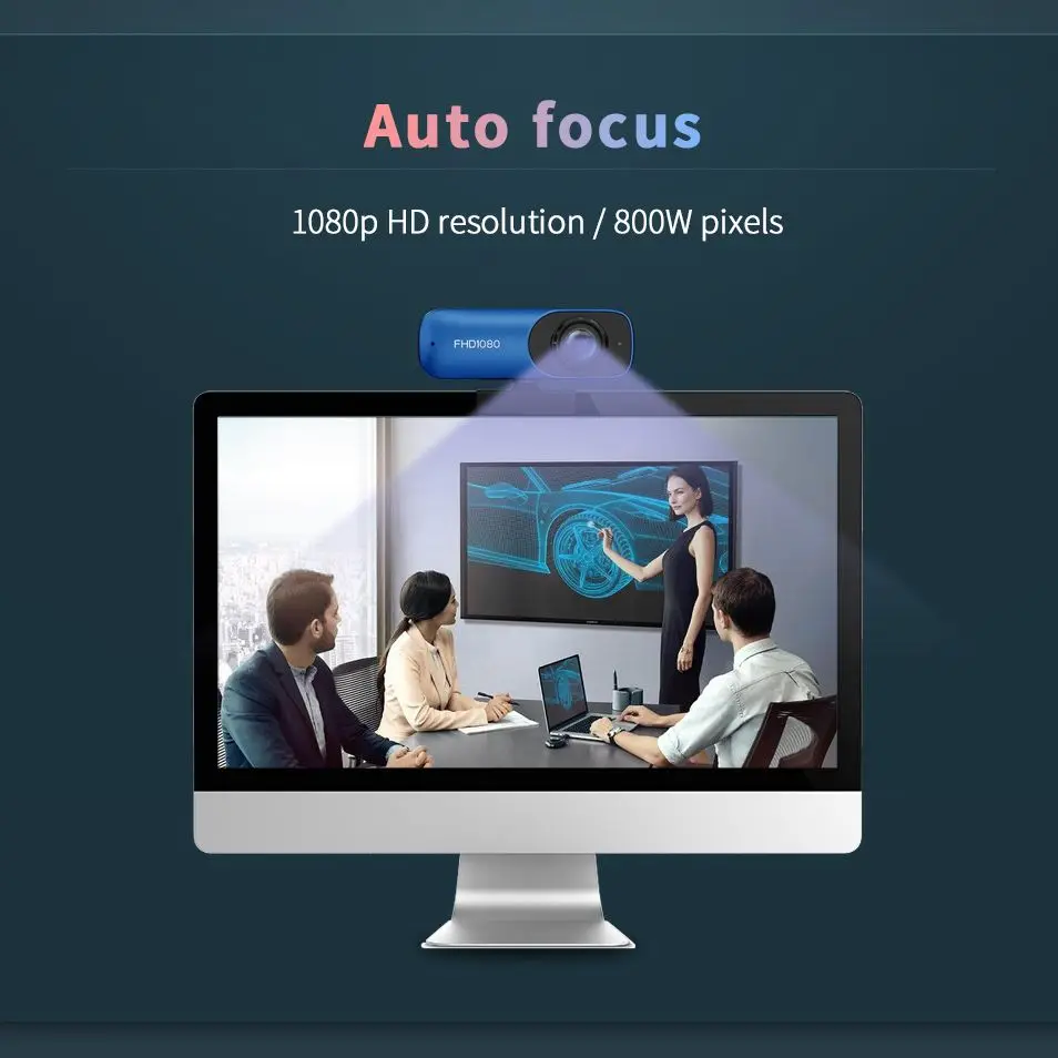

Best C80 Autofocus Webcam 1080P 800W Pixels Web Camera Computer Camera USB Webcam for PC Laptop Network Web Cam with Microphone