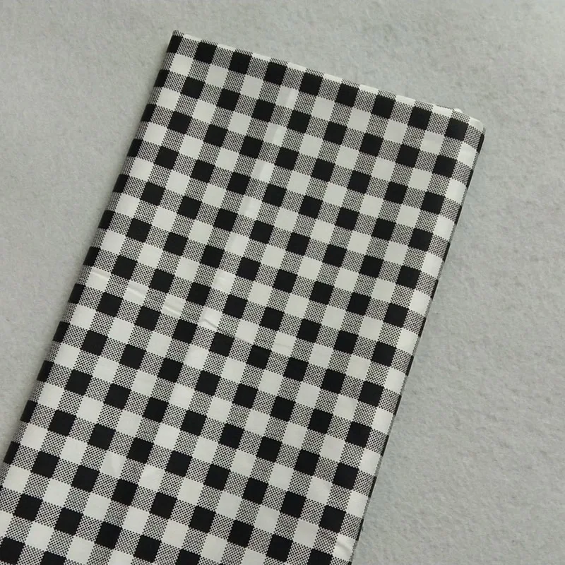 Классические черные и белые красные синие квадратные Ситцевая ткань 50x105 см Ткань
