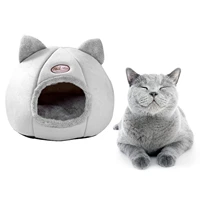 pet cat winter cat bed igloo cave enclosed tent with removable cushion bed washed cave cat bed warm pet bed