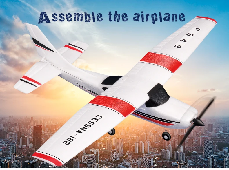 WLtoys F949 2,4G 3Ch RC самолет с фиксированным крылом самолет наружные игрушки Дрон RTF обновленная версия цифровой сервопривод пропеллер, сильная посылка