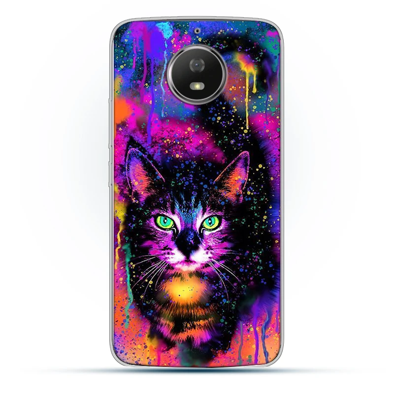 

Luxury Animal Cat Cute Case For Motorola Moto G9 G10 G30 G8 E7 E6S G7 G6 E6 G5 G5S E5 One Macro Plus Play Power Lite Silicone