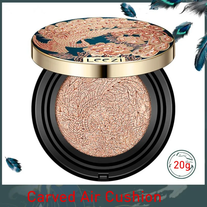 Retro Air Cushion BB CC Glow Foundation Cream For Face Moisturizing Concealer Whitening Beauty Base Cosmetics Makeup |