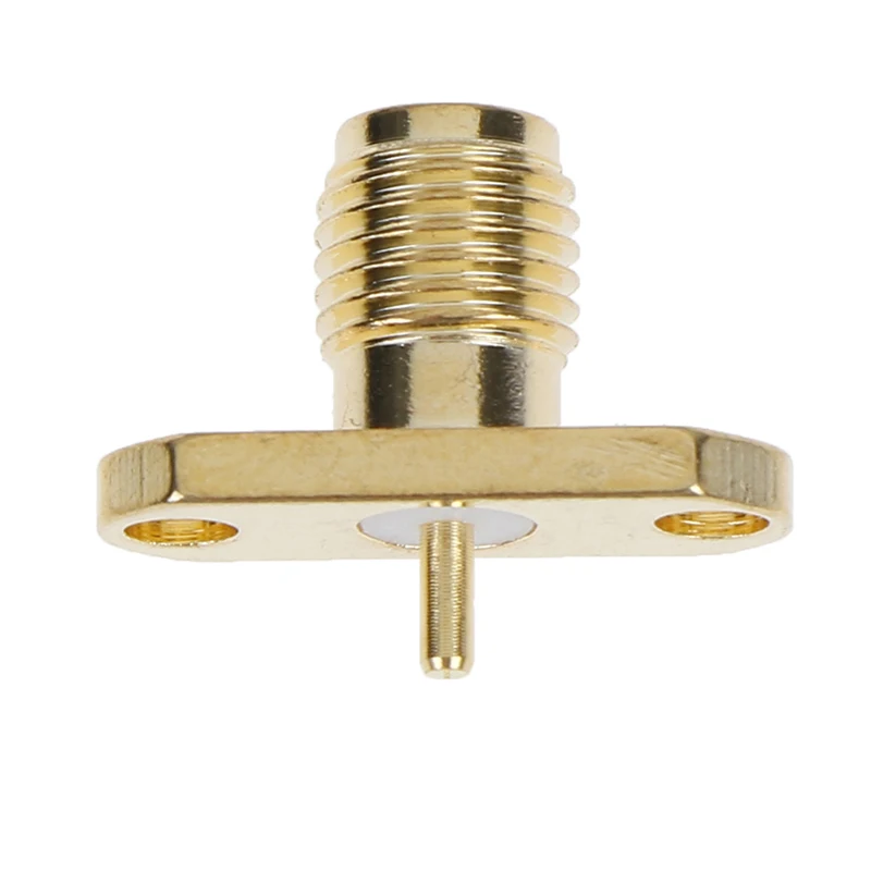 1 шт. гнездовой разъем SMA для панели с 2 отверстиями фланцевый паяльной стойкой