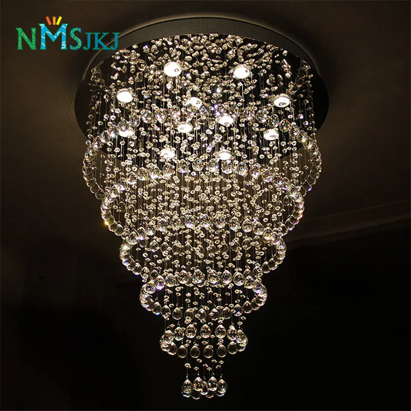 Современные хрустальные люстры большие светильники гостиничные проекты