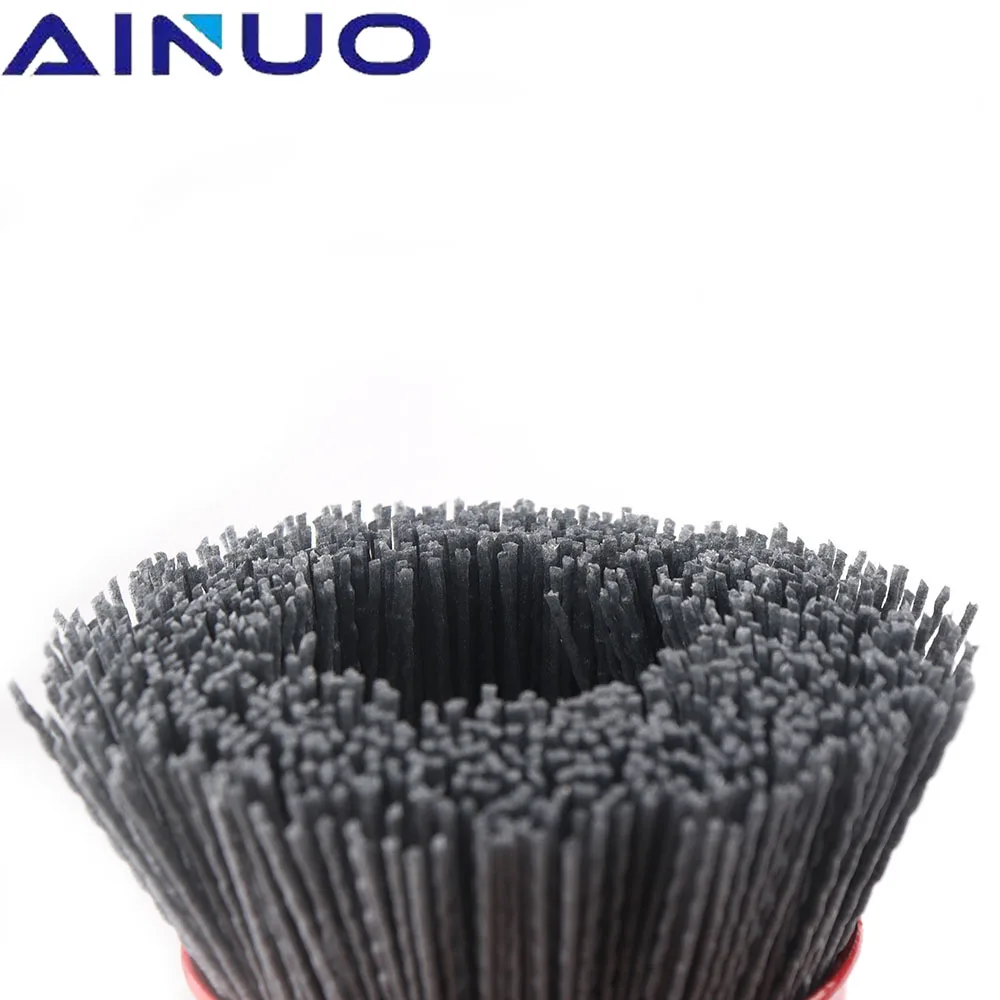 Колесо с нейлоновой абразивной щеткой 75mm 1 шт. полимерно-абразивный инструмент