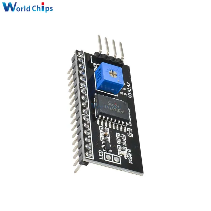10Pcs/Lot IIC/I2C Interface LCD1602 Adapter Plate Board 5V LCD Converter Module For 2004 Arduino | Электронные компоненты и