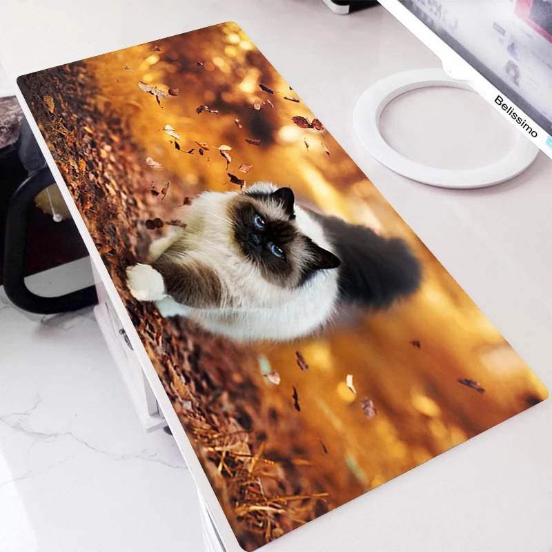 

Mouse Pad For Office Mousepad Gamer Keyboard Mat Pad Gaming Room Accessories Custom Xxl Anime Carpet Desk Mause Lovely Bird Cat