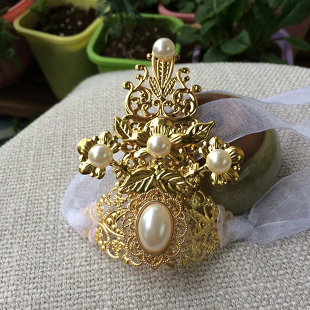 

13 styles Unisex beautiful golden hair crown decoration with ribbon for TV MOVIE play historical Prince clothing accessories