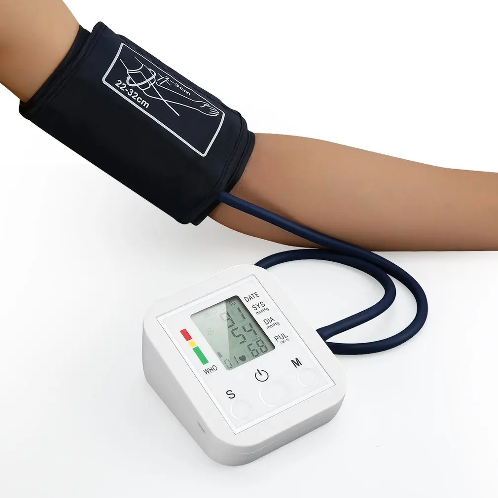 Automatic Digital Arm Blood Pressure Monitor BP Sphygmomanometer Gauge Meter Tonometer for Measuring Arterial | Безопасность и