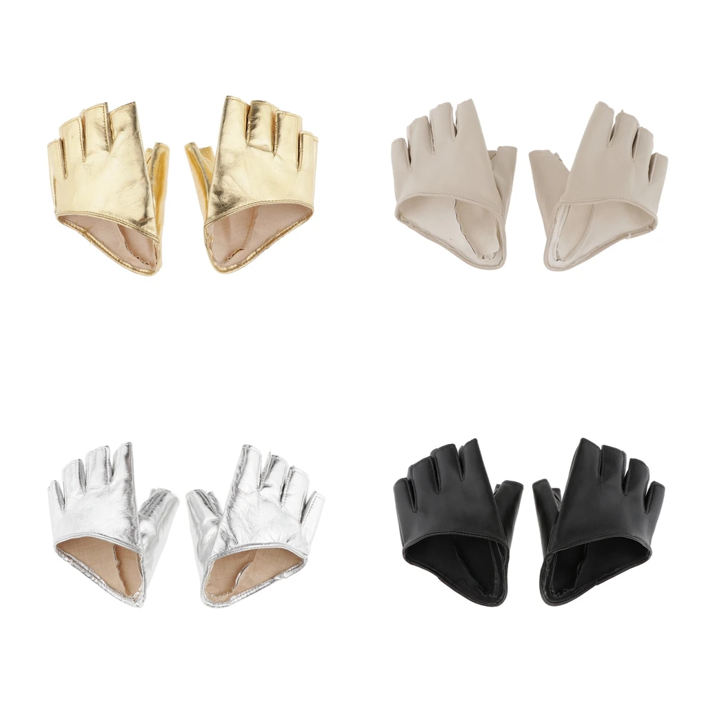 

Женские полупальцевые перчатки из искусственной кожи, без пальцев, для вождения