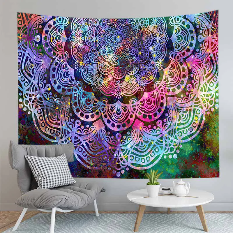 3D HD индийский гобелен оригинального Украшения в спальню покрывало &quotмандала&quot