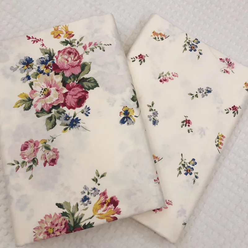 Розовый цветочный из хлопчатобумажной ткани с принтом 100% хлопчатобумажная ткань